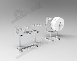 口罩機布料送料機構3D圖