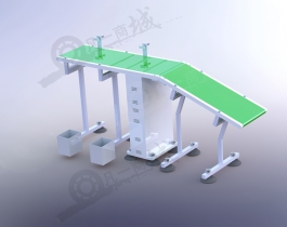 角度傾斜輸送機(jī)模型圖