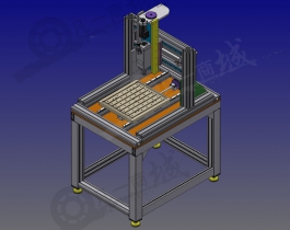 三軸數控銑床3D圖