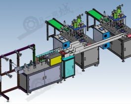 第四代一拖二口罩機總裝3D圖