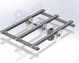 板材皮帶輸送機模型圖