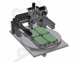 自動(dòng)旋切高速精密鉆孔機(jī)3D模型