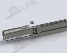 打包輸送流水線3D模型圖