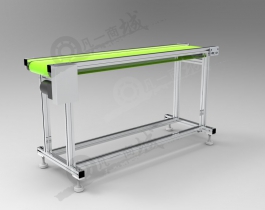鋁型材框架皮帶輸送機3D圖