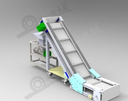 提升輸送壓榨機3D圖
