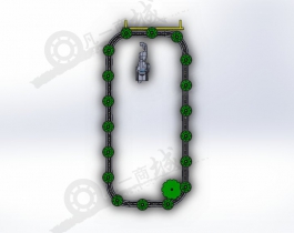 環(huán)形輸送機涂裝設(shè)計3D圖