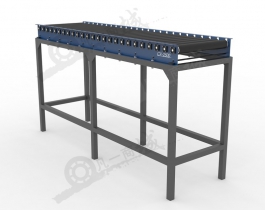 無動力滾筒輸送機3D圖