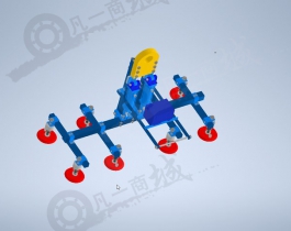 真空吸盤抓放機(jī)構(gòu)模型圖