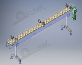 塑料鏈條輸送機(jī)3D模型