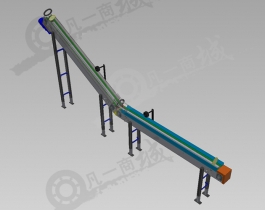 兩段提升輸送機3D模型
