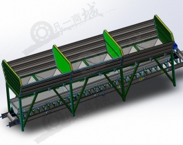 帶開關(guān)漏斗顆粒輸送機模型圖