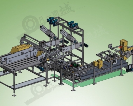 紙箱折疊包裝機3D圖
