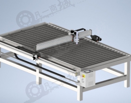 數(shù)控等離子切割機(jī)3D模型圖