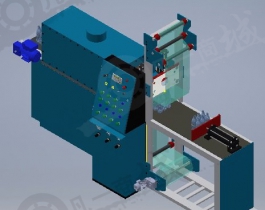 礦泉水瓶子自動包裝機3D模型