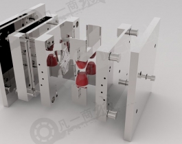 塑料杯注塑模具模型圖