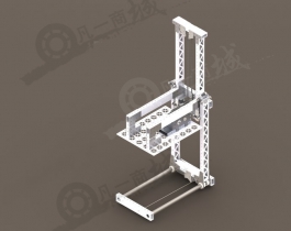 可前后移動(dòng)升降機(jī)3D圖