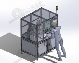 半自動電池組焊接件3D圖