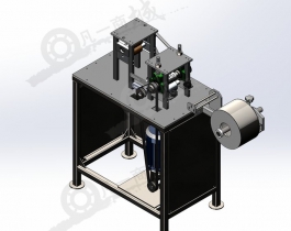 圓形紙片裁切機(jī)3D模型