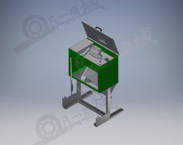 自動包裝用切紙機(jī)3D圖