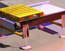 鏈條滾筒托盤輸送機(jī)模型圖