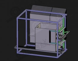 紙箱折疊機(jī)構(gòu)3D圖