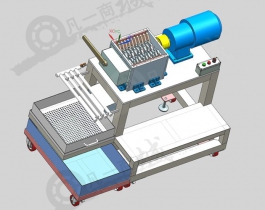 帶濾網(wǎng)的粉碎機(jī)3D模型