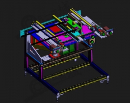 壓力機用自動喂料系統(tǒng)3D圖