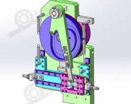 凸輪搬運(yùn)機(jī)械手裝置3d圖