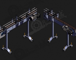 板鏈輸送機(jī)3D模型