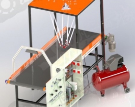 三角洲分揀輸送機(jī)3D圖