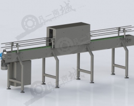吹干除塵輸送機(jī)三維模型