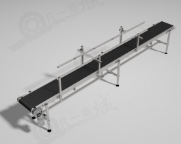 包裝袋輸送機(jī)3D模型圖紙