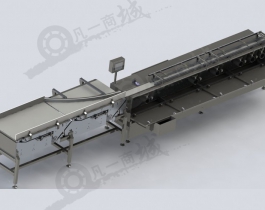 包裝分流輸送機(jī)3D模型圖