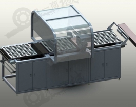 激光加工自動翻轉(zhuǎn)輸送機(jī)SW圖