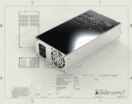 電源盒紙3D模型圖紙