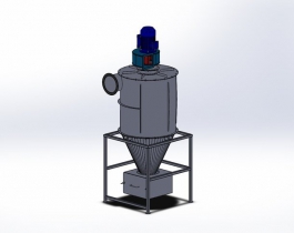 金屬板除塵分離器模型圖