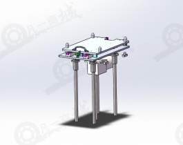 直線電機(jī)驅(qū)動升降平臺3D模型