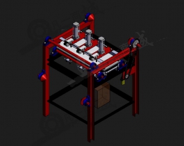 膠膜切割機3D模型