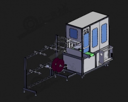 防毒面罩壓力成型機(jī)3D圖