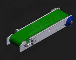 微小型PVC皮帶輸送機3D圖