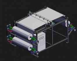 紙卷切紙機3D圖