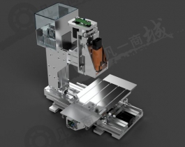 軟金屬用數(shù)控雕刻機3D模型