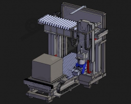 5軸激光雕刻機3D圖