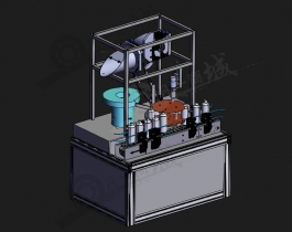 自動瓶子封蓋機(jī)三維模型圖