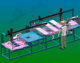 半自動縫小袖口設(shè)備3D模型