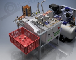 自動水果氣動分揀機3D模型