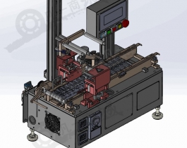 自動覆膜壓花包裝機-覆膜包裝流水線3D模型