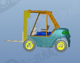 叉車起重機(jī)-電動(dòng)叉車3D模型