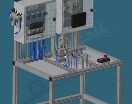 管狀部件氣密性檢測機3D圖
