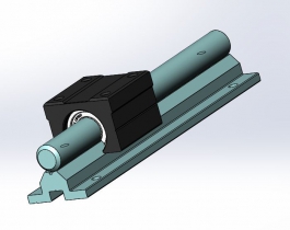 SBR16UU~SBR40UU圓柱導(dǎo)軌模型圖